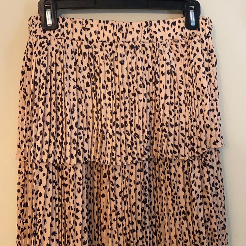 Tiered, Pleated Skirt
